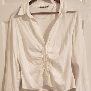 Zara button long sleeve shirt